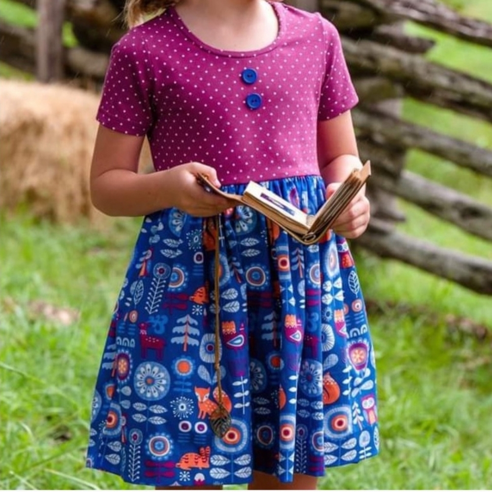 Eleanor Rose Rhonda Fall woodland animal dress